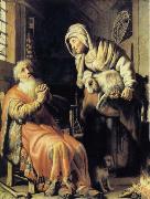 REMBRANDT Harmenszoon van Rijn Tobit Accuses Anna of Stealing the Kid oil painting